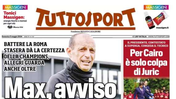 "Inter, che regalo al Sassuolo!": la prima pagina di Tuttosport