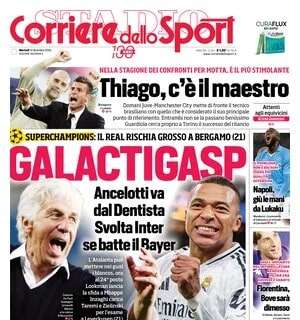 "Inter, missione G8. Galactigasp": le prime pagine dei quotidiani sportivi