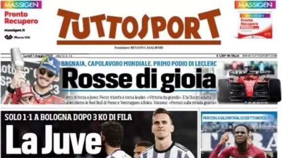 L'apertura di Tuttosport: "Paura e delirio a San Siro"