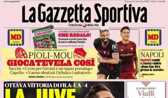La prima pagina della Gazzetta dello Sport: "Furia Inter, ciao sogni"