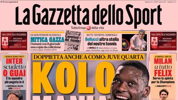 "Inter, Scudetto o guai": la prima pagina de La Gazzetta dello Sport avvisa Inzaghi