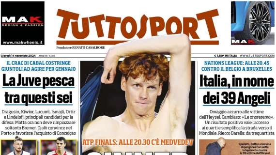 "AdL attacca Marotta «Parole fuori luogo»": la prima pagina di Tuttosport