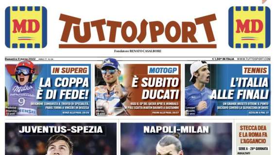 L'apertura di Tuttosport sulla Juve: "Dybala dove sei?"