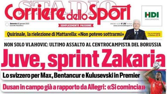 Il Corriere dello Sport con Caicedo in prima pagina: "Convinto da Inzaghi" 