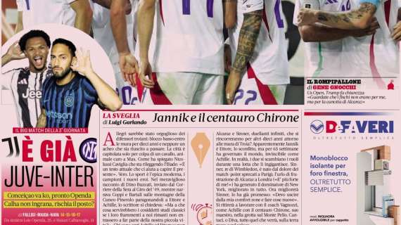 "È già Juve-Inter. Calha non ingrana, rischia il posto?", la prima pagina de La Gazzetta dello Sport