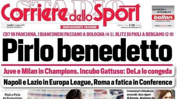L'apertura del Corriere dello Sport: "Inter, festa scudetto. Ma tiene banco il tecnico"