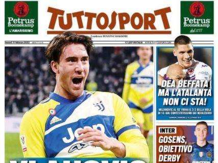 Tuttosport in apertura: "Gosens, obiettivo derby". Il rientro si avvicina