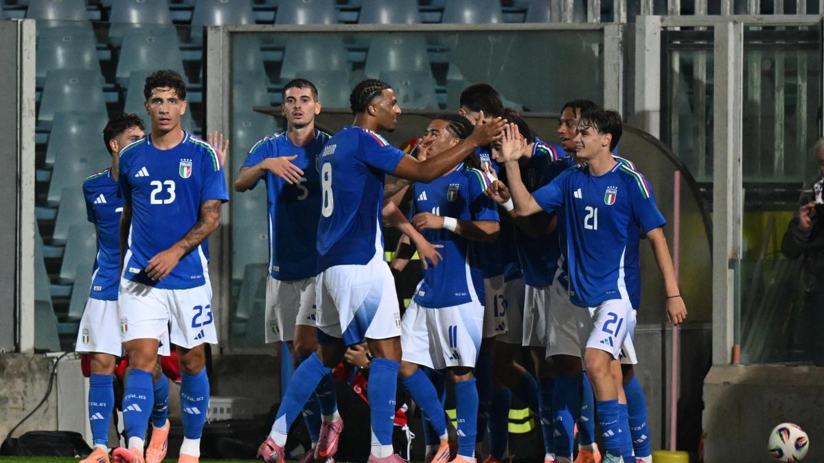 Uno-due di Camarda, l'Italia U21 vince 5-1. Baldini è a punteggio pieno