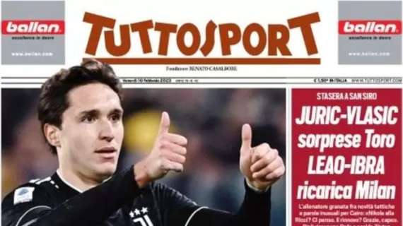 L'apertura di Tuttosport: "Sampdoria, proiettili a casa per Ferrero"