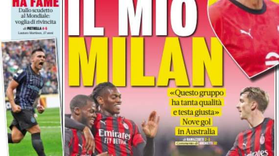 "Lautaro ha fame di rivincita": la prima pagina del La Gazzetta dello Sport