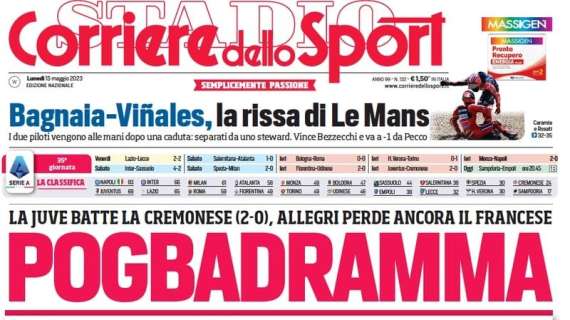 Il Corriere dello Sport in apertura: "Futuro di Lukaku in bilico, Chelsea dietro l'angolo"