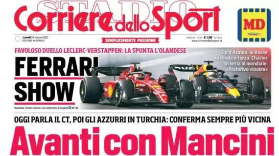 Il Corriere dello Sport in prima pagina: "Inzaghi ritrova Lautaro, Vlahovic lo sfida"