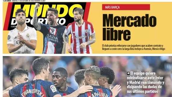 La prima pagina del Mundo Deportivo: "La vendetta del Barça contro l'Inter"