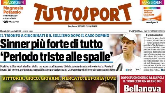 "Palacios all’Inter. È il giorno delle nozze": la prima pagina di Tuttosport