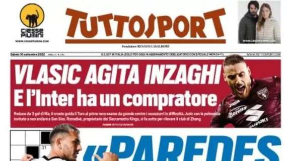 Tuttosport in prima pagina: "Vlasic agita Inzaghi"