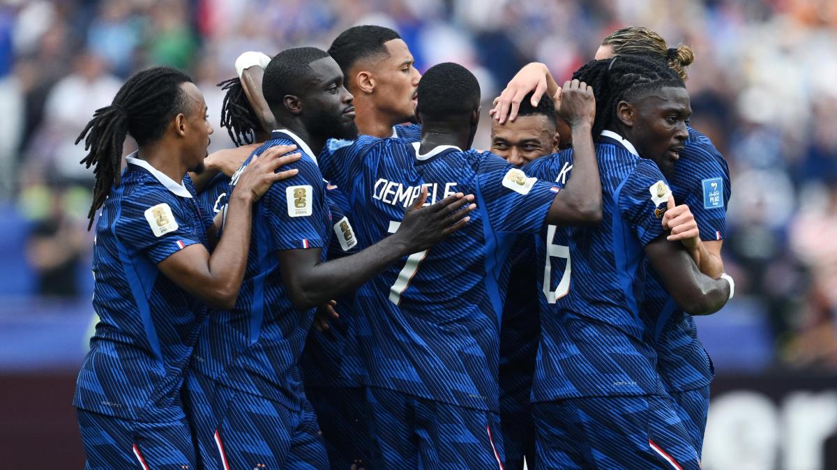 Francia-Iraq 3-0, gara sospesa per due ore causa maltempo. Thuram in campo nel finale