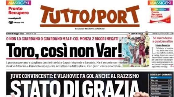 Tegola per il Milan, Tuttosport titola in apertura: "Leao salta l'Inter mercoledì"