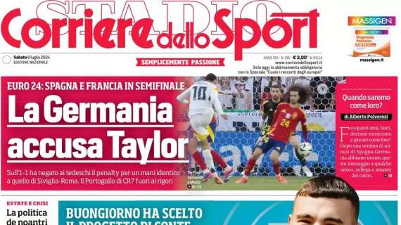 Buongiorno ha scelto, andrà al Napoli: la prima pagina del Corriere dello Sport