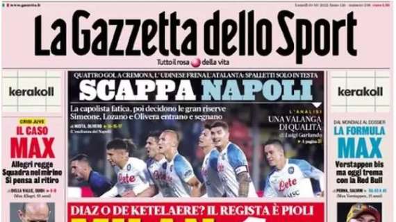 La prima pagina della Gazzetta: "L'Inter è forte". Iniesta avvisa il Barça