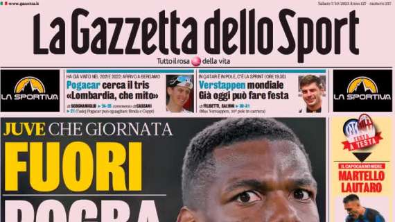 La Gazzetta dello Sport in apertura sul capocannoniere: "Martello Lautaro, capitano non stop"