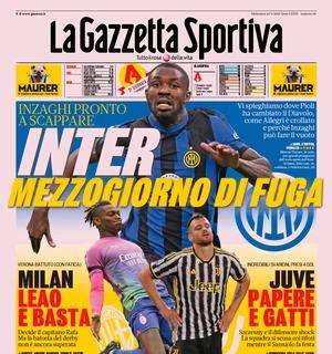 Inter, prove di fuga a Empoli e due diligence in corso. Le prime pagine del 24 settembre