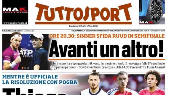 "Lautaro, gol toccasana con l'Argentina": la prima pagina di Tuttosport