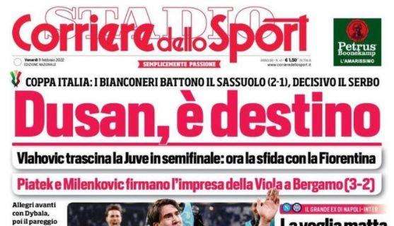 Il CorSport in apertura: "La voglia matta di Spalletti". Chance di rivincita contro l'Inter