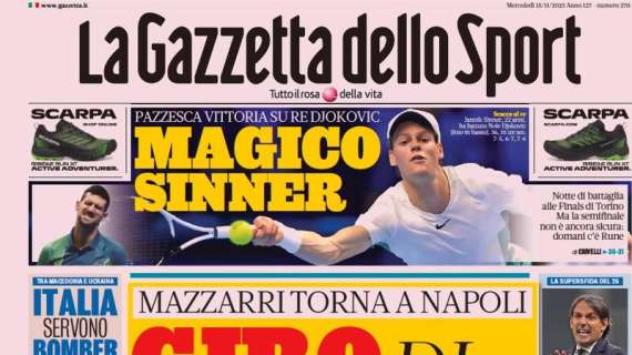 Mazzarri torna a Napoli, Inzaghi vuole scappare in vetta: le prime pagine del 15 novembre