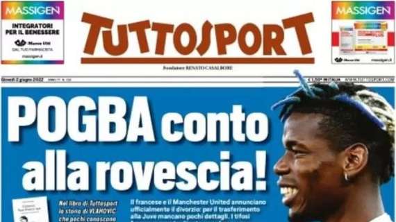 Tuttosport col mercato in prima pagina: "Il Chelsea spinge Lukaku al Bayern" 