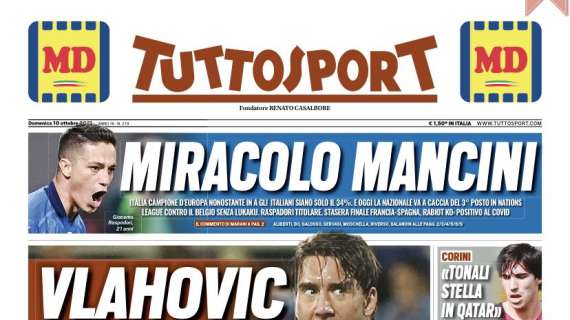 La prima pagina di Tuttosport: "Inter, in difesa a gennaio c'è Izzo"