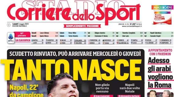 L'Inter e Lautaro travolgono la Lazio, si infiamma la corsa Champions: le prime pagine del 1 maggio