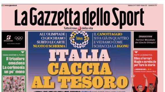 La Gazzetta dello Sport in apertura: "C'è Alonso in pole per l'Inter"