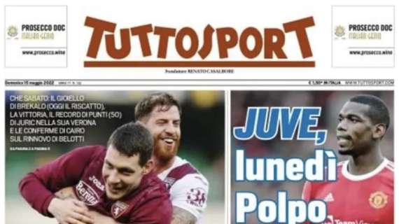 Tuttosport titola in taglio basso: "Milan, brividi Scudetto"