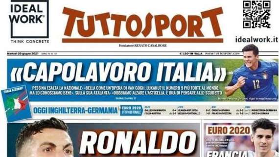 L'apertura di Tuttosport: "Ronaldo tra Max e lo sceicco"
