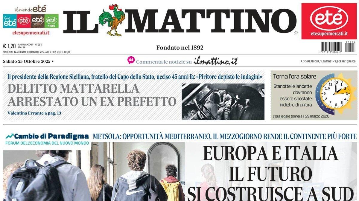 "Conte e Napoli, ora la svolta": l'apertura dell'edizione odierna de Il Mattino