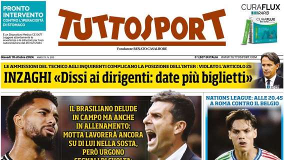 Inzaghi, le ammissioni agli inquirenti complicano la posizione dell'Inter: Tuttosport sull'inchiesta ultras