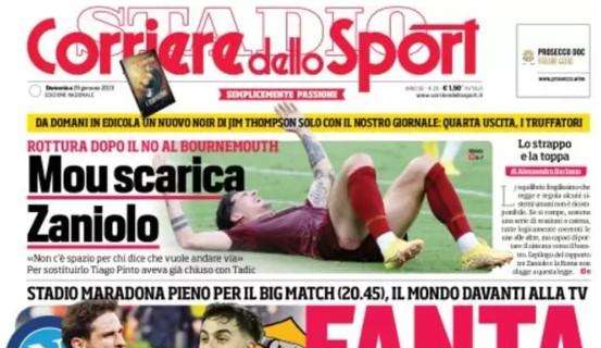 L'apertura del Corriere dello Sport: "Lautaro, l'uomo Champions nella corsa a cinque"