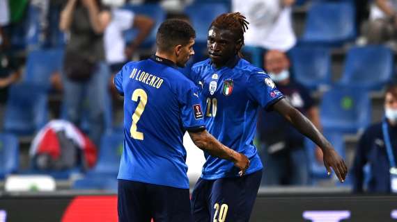 L'Italia passeggia sulla Lituania: 5-0, Kean e Raspadori mattatori