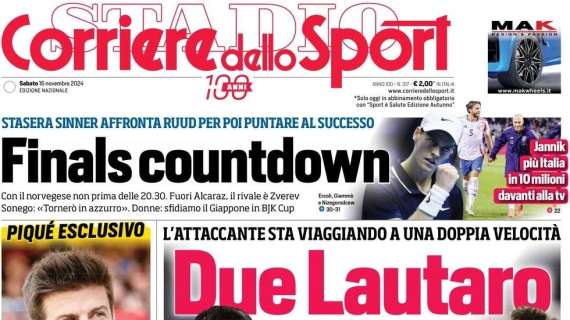 "Lautaro fatica all'Inter, ma fa il fenomeno con l'Argentina": la prima pagina del Corriere dello Sport