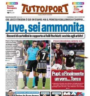 Tuttosport intitola: "Inter in fuga, il timore più grande sono gli infortuni"