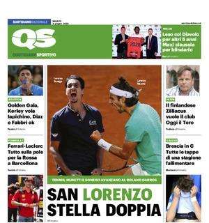La prima pagina di QS: "Il finlandese Zilliacus vuole il club | Oggi il Toro"