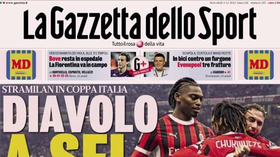 "Dispetti Scudetto. L'Inter vuole Meret, e Conte la punge": l'apertura di Gazzetta dello Sport