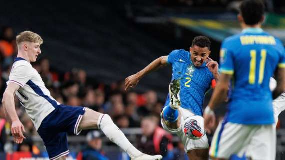 Endrick in gol, il Brasile batte l'Inghilterra a Wembley