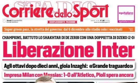La prima pagina del Corriere dello Sport: "Liberazione Inter"