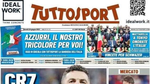L'apertura di Tuttosport: "L'agente di Hakimi atteso a Milano"