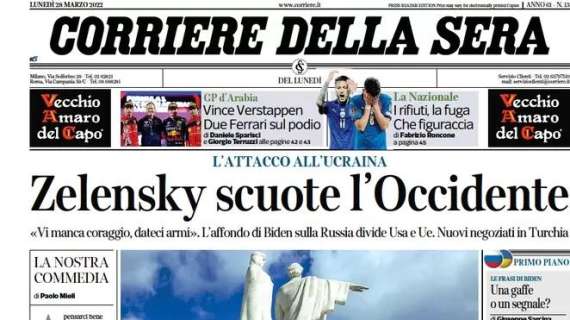 Il Corriere della Sera sulla Nazionale: "I rifiuti, la fuga: che figuraccia"