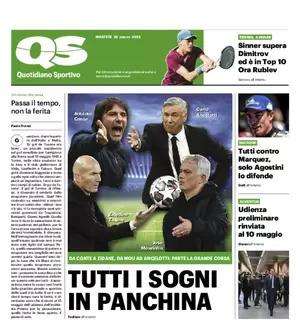 L'apertura del QS: "Tutti i sogni in panchina". Quale futuro per Antonio Conte?