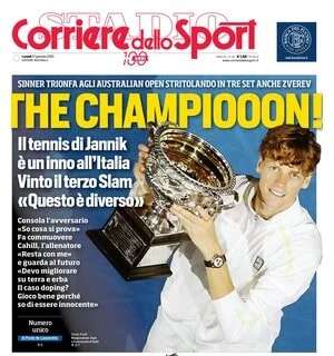 Inzaghi in pressing su Conte, poker Inter: il Corriere dello Sport in prima pagina