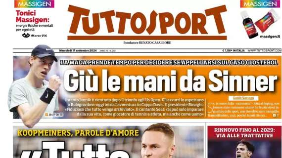 Juventus, Koopmeiners si presenta. Il Torino blinda Ricci: Tuttosport in prima pagina