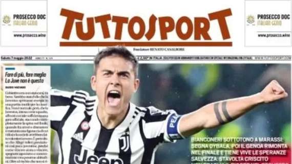 Tuttosport in prima pagina: "Juve, in Coppa corri vero?" 